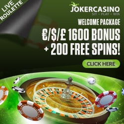 Joker Casino 1600 Gratis 200 Free Spins Bonus Closed